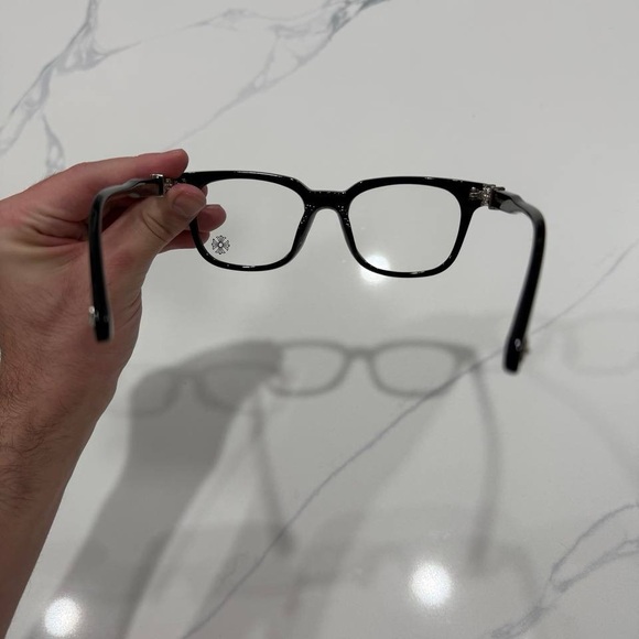 Chrome Hearts Black Silver Accent Optical Glasses - Picture 2 of 6